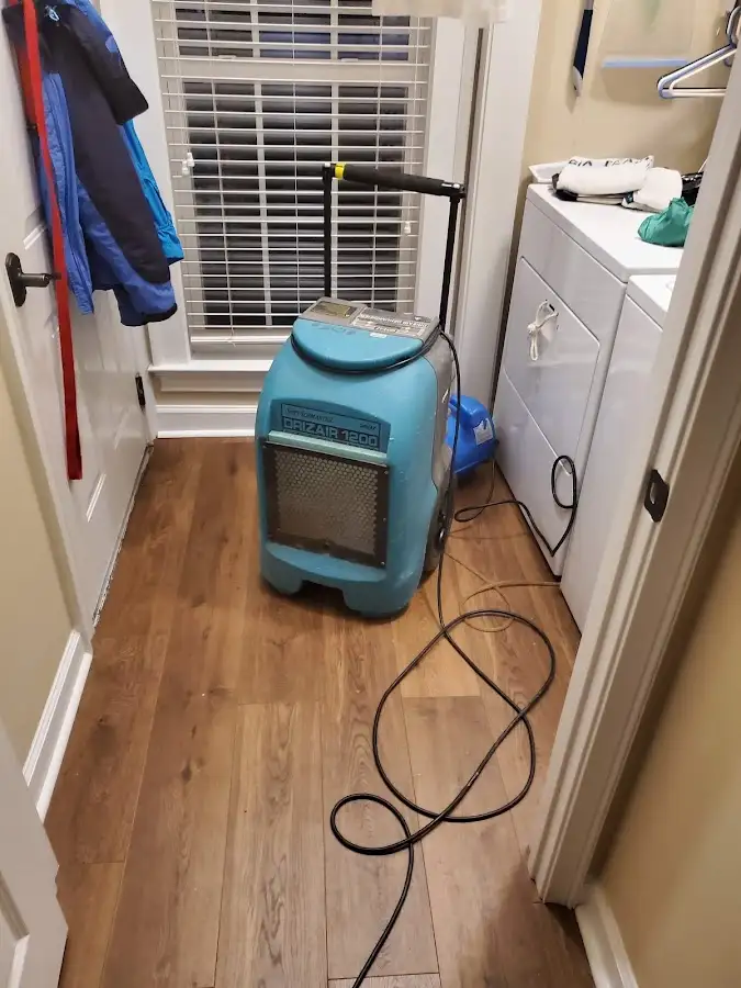 Commercial dehumidifier deployed for Flood Damage Cleanup in Beloit